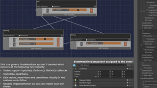Custom Statemachine System with Node Editor